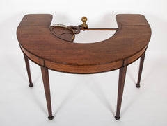 Rare George III Mahogany Drop Leaf Hunt Table with Swivel Bottle Server