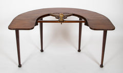 Rare George III Mahogany Drop Leaf Hunt Table with Swivel Bottle Server