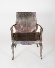 Pair of Silvered "Louise" Chairs by Paul Mathieu