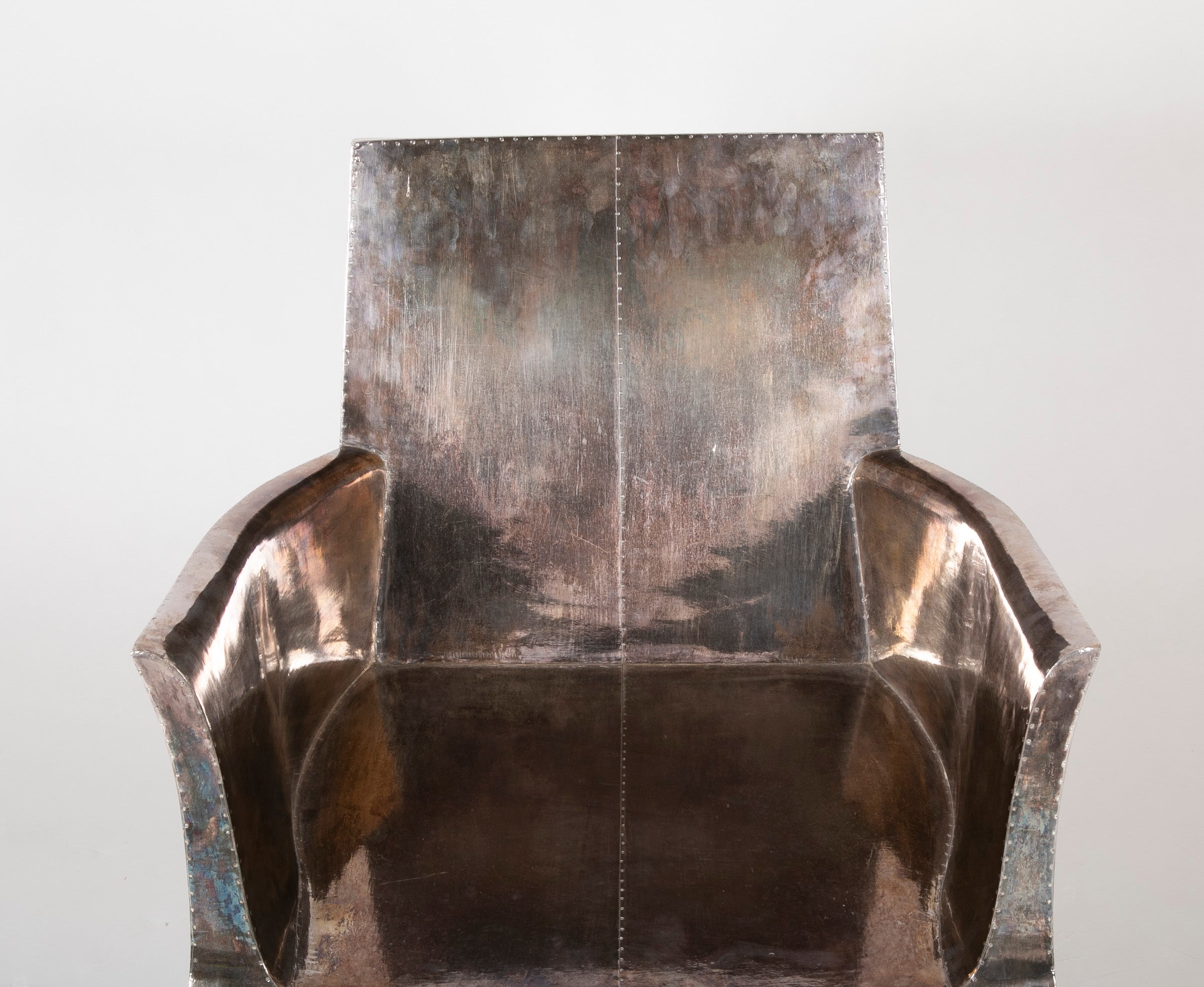 Pair of Silvered "Louise" Chairs by Paul Mathieu