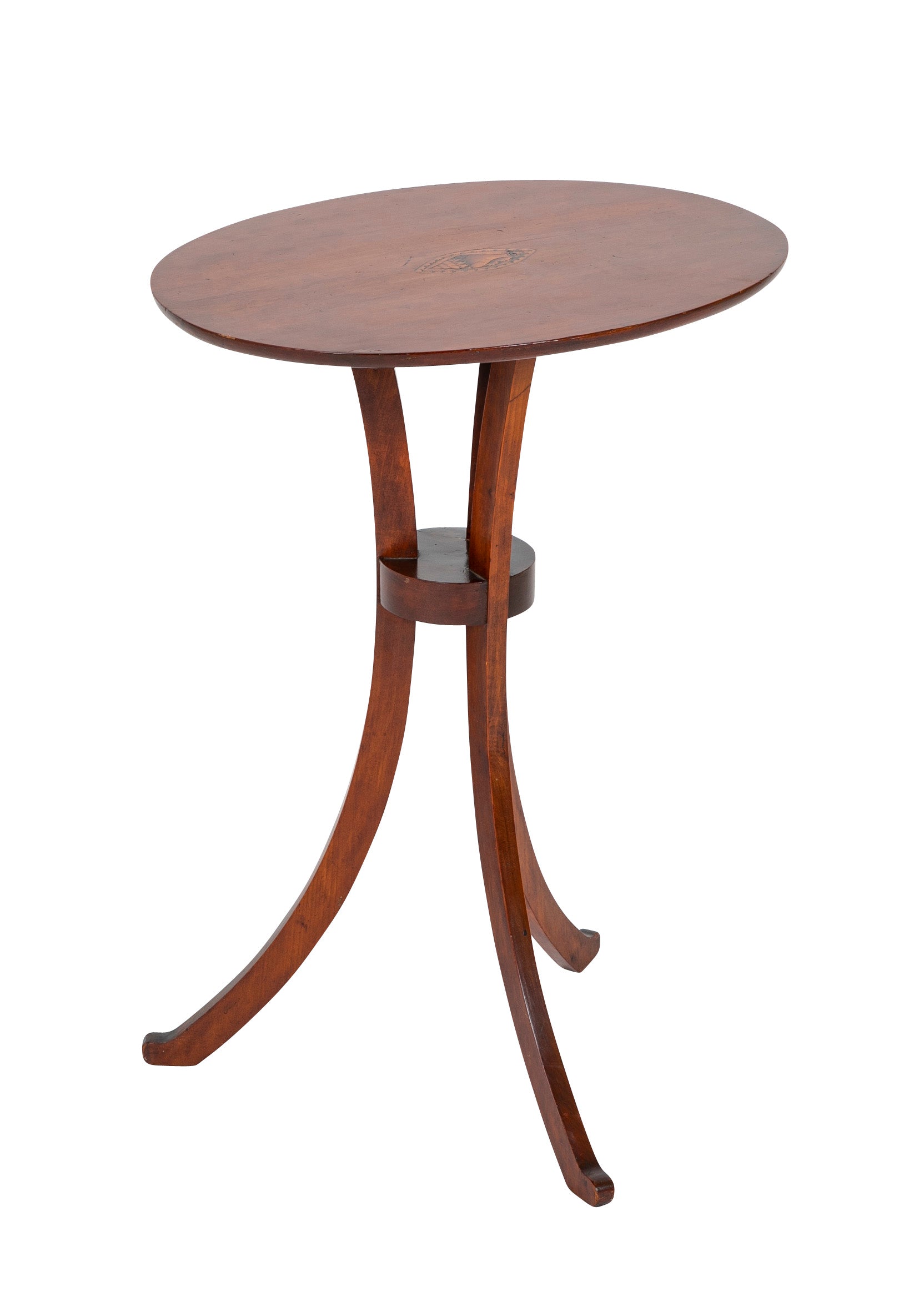 American Cherry Candlestand with Shell Inlay