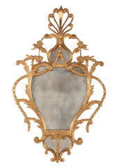 Pair of Giltwood George III Style Mirrors in the Linnell School Manner