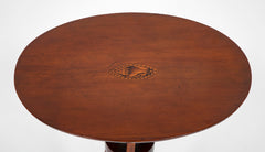 American Cherry Candlestand with Shell Inlay