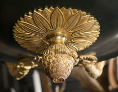 D'ore Gilt and Patinated Bronze 9 Light Chandelier