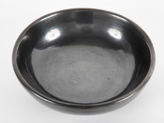 Large Blackware Bowl by Santana and Adam Martinez 'San Ildefonso'