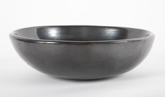 Large Blackware Bowl by Santana and Adam Martinez 'San Ildefonso'