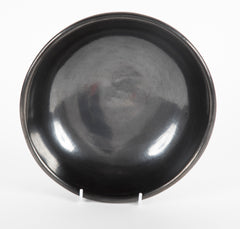 Large Blackware Bowl by Santana and Adam Martinez 'San Ildefonso'