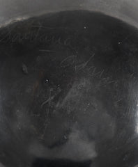 Large Blackware Bowl by Santana and Adam Martinez 'San Ildefonso'