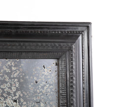 A Late 19th Century Dutch Ebonized Ripple Mirror