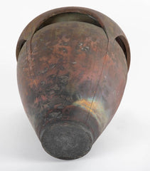 Large Studio Pottery Raku Fired Vase by Bob Sunday