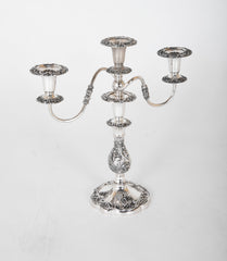 A Pair of 19th Century Sheffield Silver Plated Candelabra