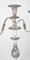 A Pair of 19th Century Sheffield Silver Plated Candelabra