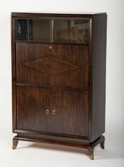 A French Fall Front Desk with Sliding Glass Panels