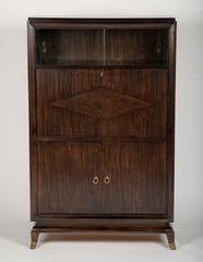 A French Fall Front Desk with Sliding Glass Panels