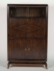 A French Fall Front Desk with Sliding Glass Panels