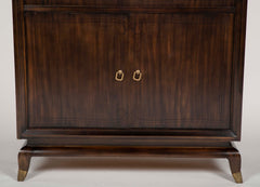 A French Fall Front Desk with Sliding Glass Panels