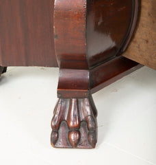 A Late 18th Century Miniature Dutch Kettle Base Paw Foot Bookcase