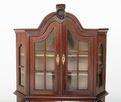 A Late 18th Century Miniature Dutch Kettle Base Paw Foot Bookcase