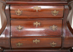 A Late 18th Century Miniature Dutch Kettle Base Paw Foot Bookcase