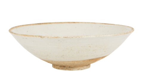 Yuan Type Glazed Bowl of Faint Celadon Color