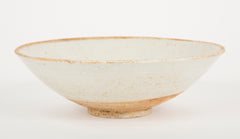 Yuan Type Glazed Bowl of Faint Celadon Color