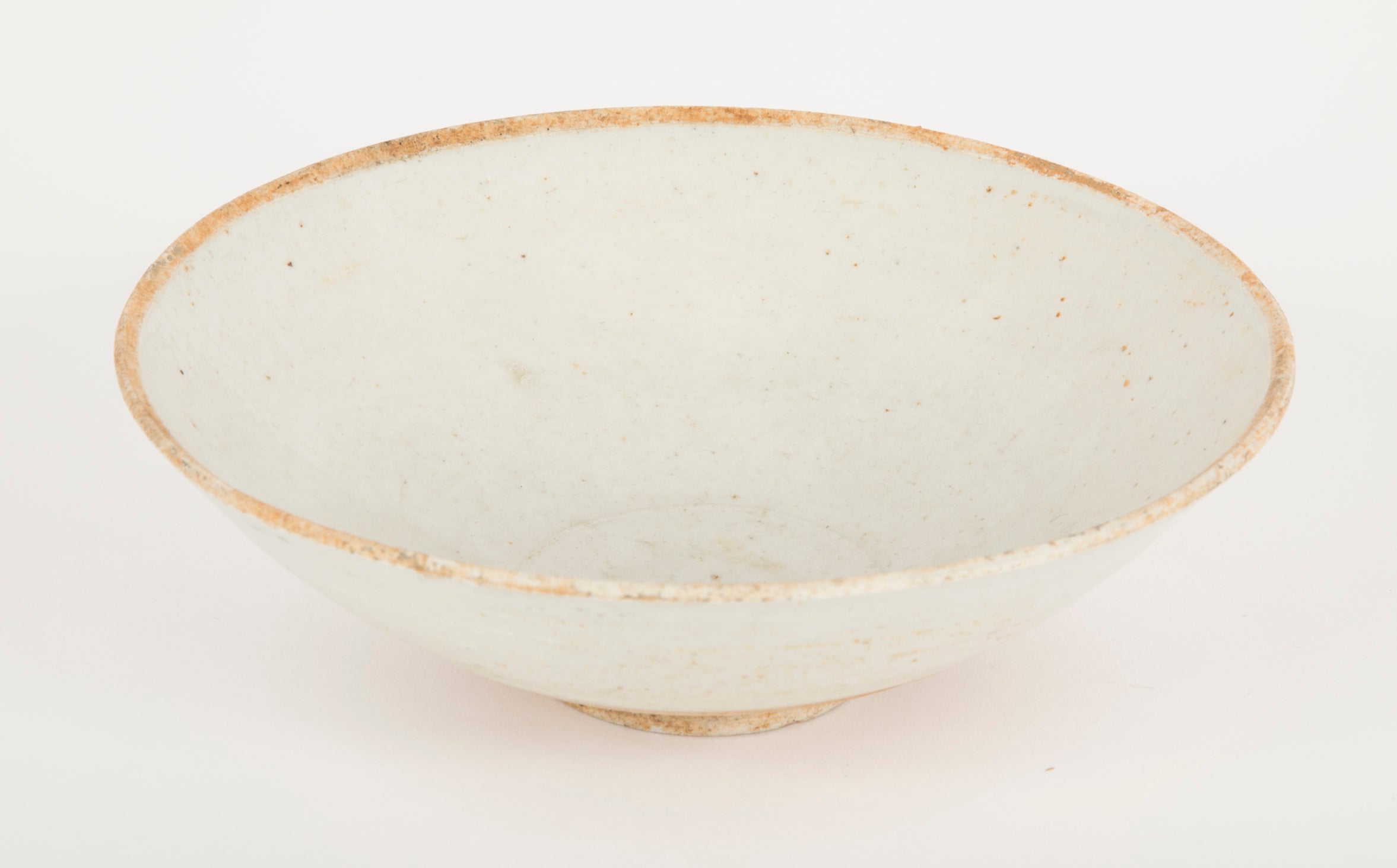 Yuan Type Glazed Bowl of Faint Celadon Color