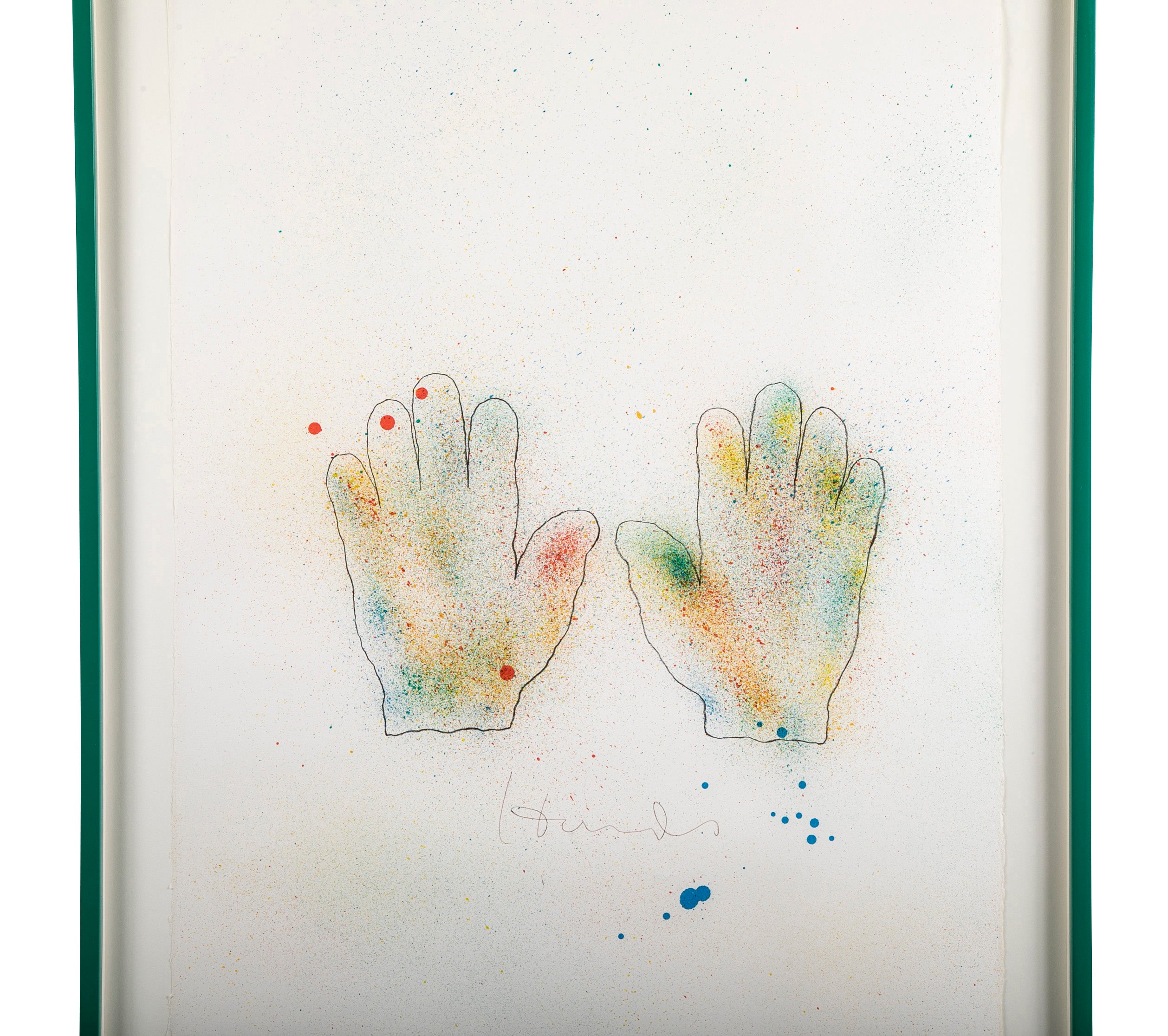 "Hands" Lithograph in Colors by Jim Dine