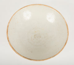 Yuan Type Glazed Bowl of Faint Celadon Color