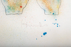 "Hands" Lithograph in Colors by Jim Dine