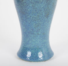 Robins Egg Blue Chinese Baluster Form Vase
