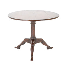 George II Carved Oak  Tilt Top Isle of Man Tripod Table