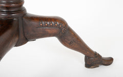 George II Carved Oak  Tilt Top Isle of Man Tripod Table