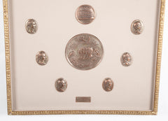 Tomasso Mercandetti Grand Tour Medals of 12 Roman Emperors & The Colosseum