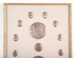 Tomasso Mercandetti Grand Tour Medals of 12 Roman Emperors & The Colosseum