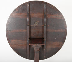 George II Carved Oak  Tilt Top Isle of Man Tripod Table