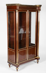 Napoleon III Caribbean Mahogany Curio Cabinet
