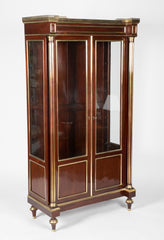 Napoleon III Caribbean Mahogany Curio Cabinet