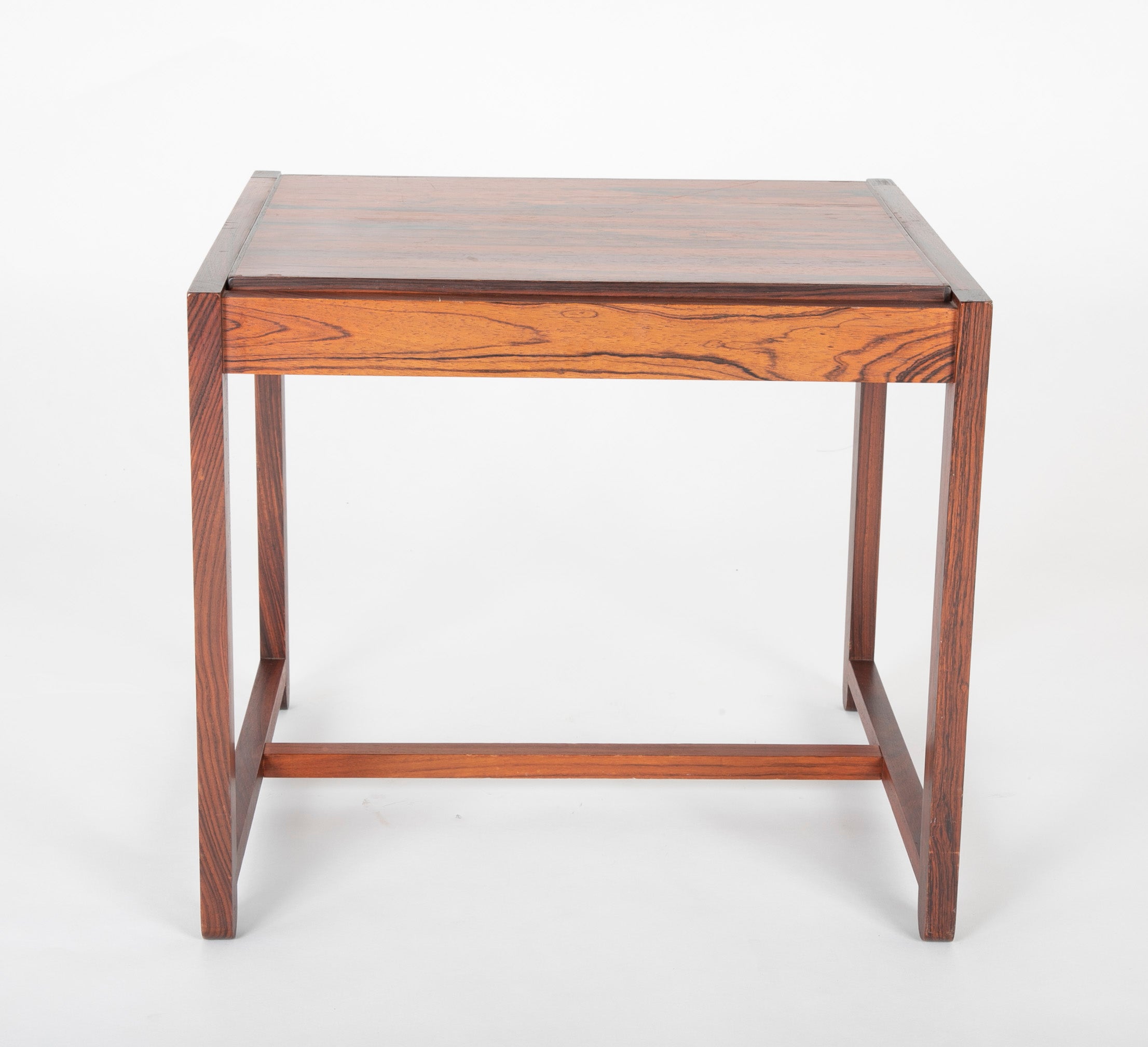 Danish Rosewood Flip Top Side Table / Stool by Oddense Maskinsnedkeri Danish Rosewood Flip Top Side Table / Stool by Oddense Maskinsnedkeri