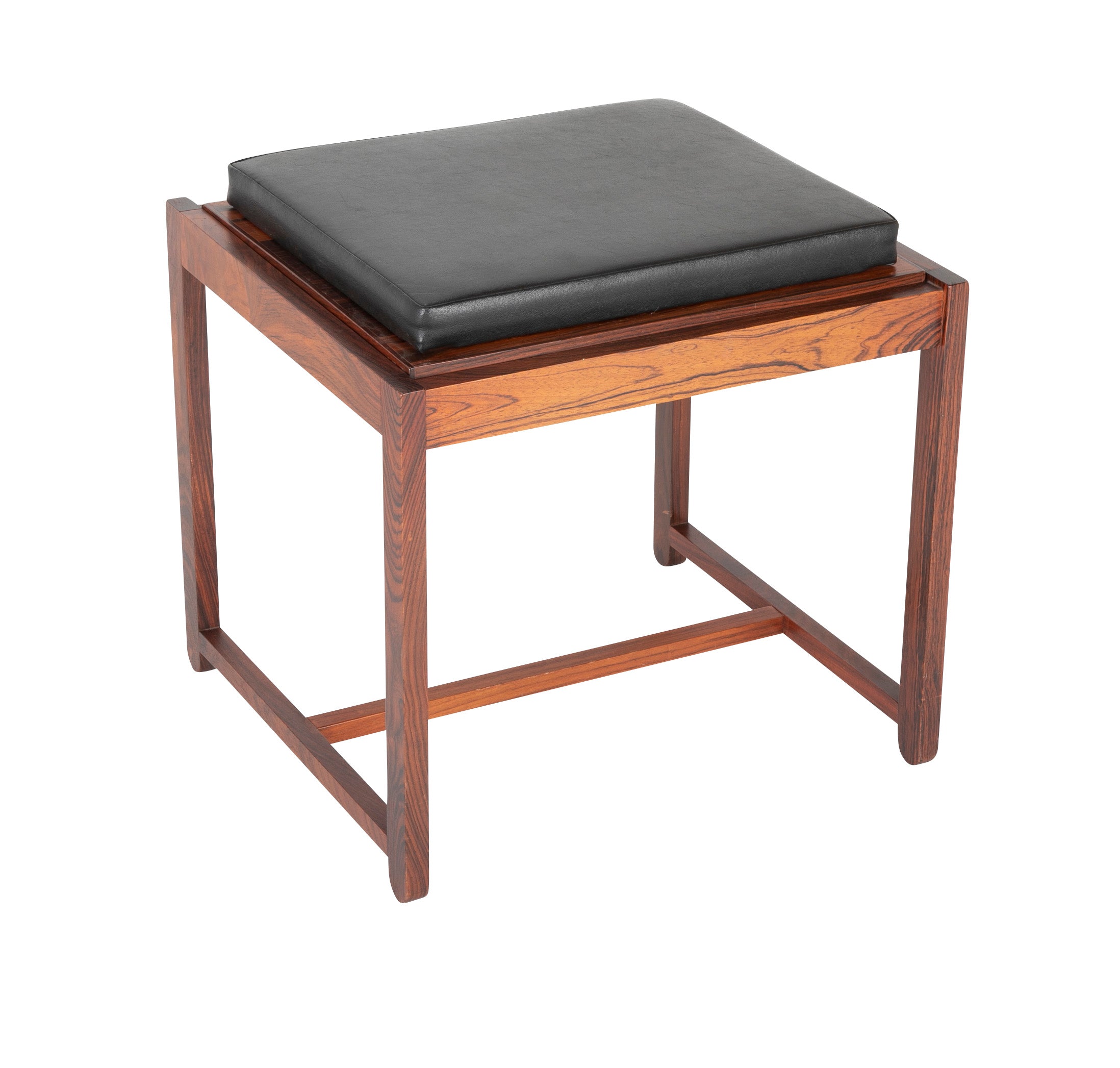 Danish Rosewood Flip Top Side Table / Stool by Oddense Maskinsnedkeri Danish Rosewood Flip Top Side Table / Stool by Oddense Maskinsnedkeri