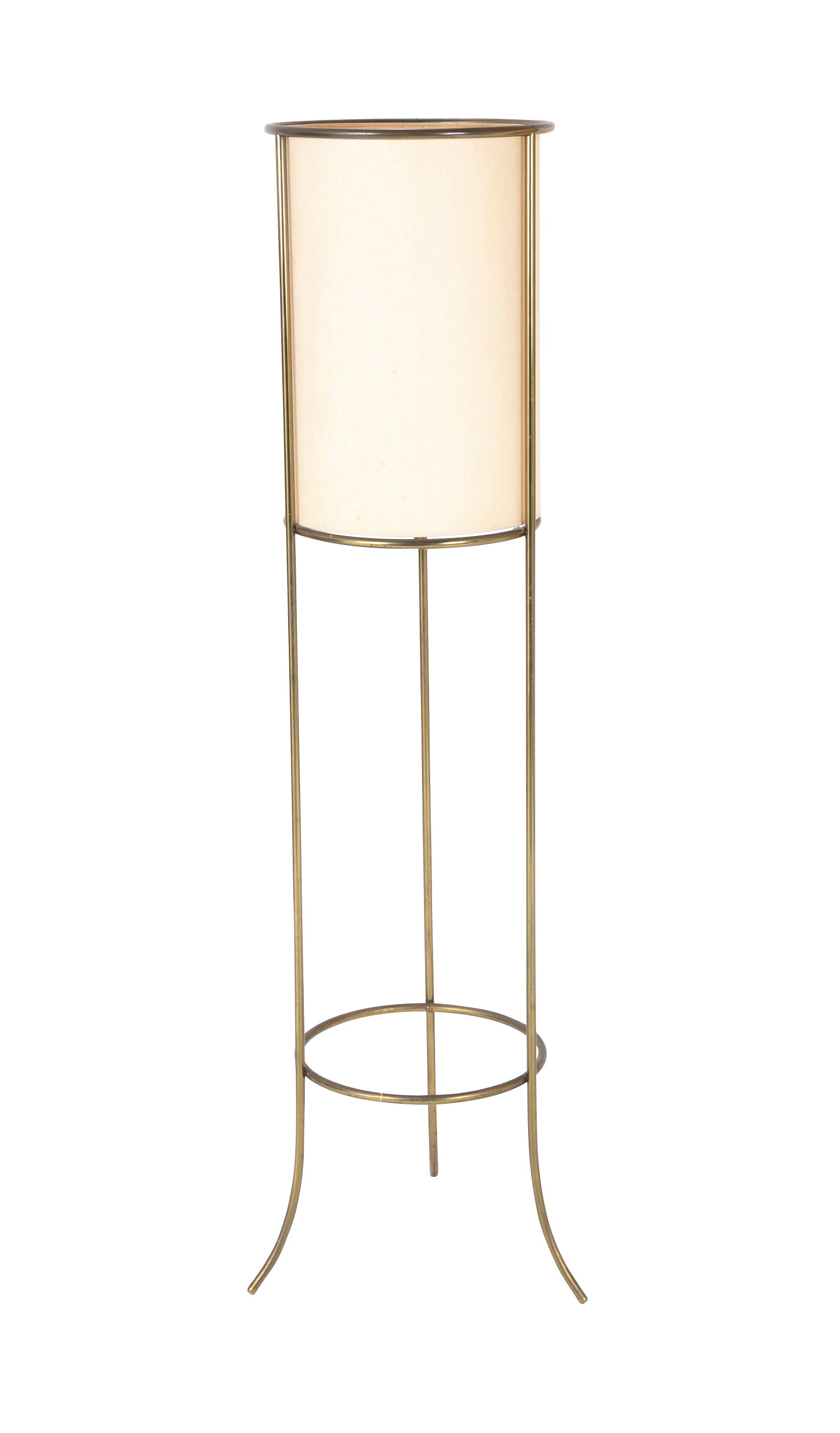 T. H. Robsjohn-Gibbings for Hansen Brass Cylinder Floor Lamp