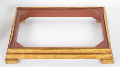 Japanese Edo Period Fabric Chest on Later Gilt Stand