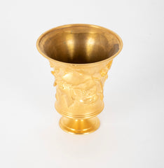 A French Gilt Bronze Footed Vase by F. Barbedienne