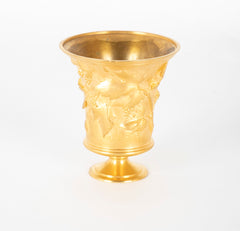 A French Gilt Bronze Footed Vase by F. Barbedienne