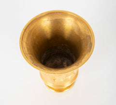 A French Gilt Bronze Footed Vase by F. Barbedienne