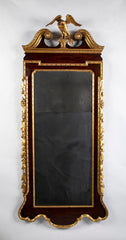 Mid 18th Century Mahogany & Parcel Gilt Mirror