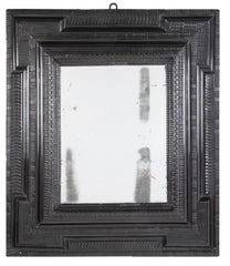 An 18th Century Dutch Ripple Ebonized Framed Mirror