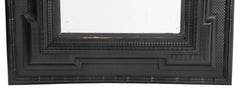 19th Century Dutch Ebonized Ripple Frame Mirror