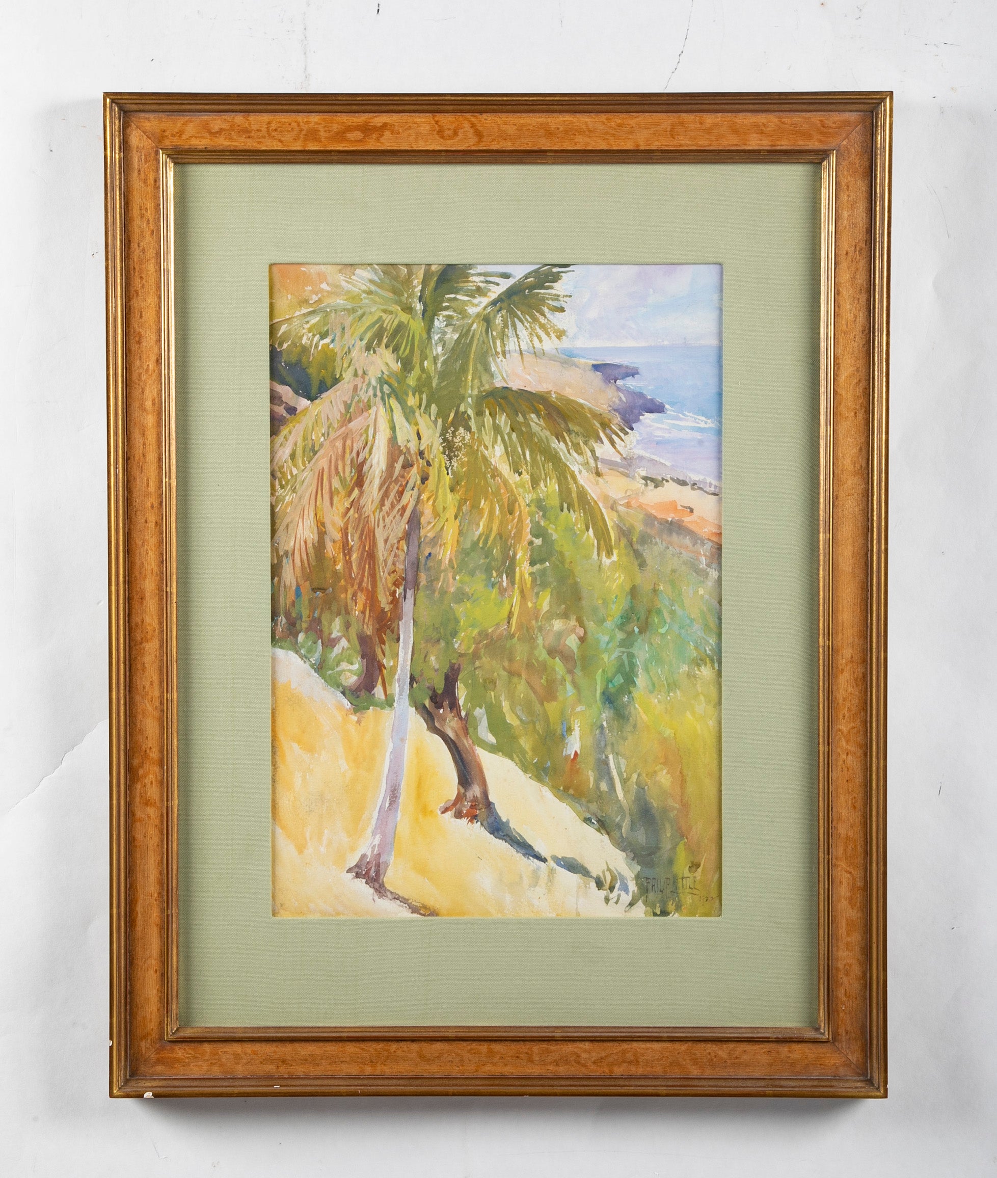 "Rich Hill, Jamaica"  Watercolor by American Artist Philip Little