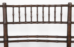 American Three Seat Sheraton Spindle Back Bench