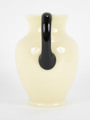 Handsome Steuben Yellow/Ivory Color Glass Pitcher